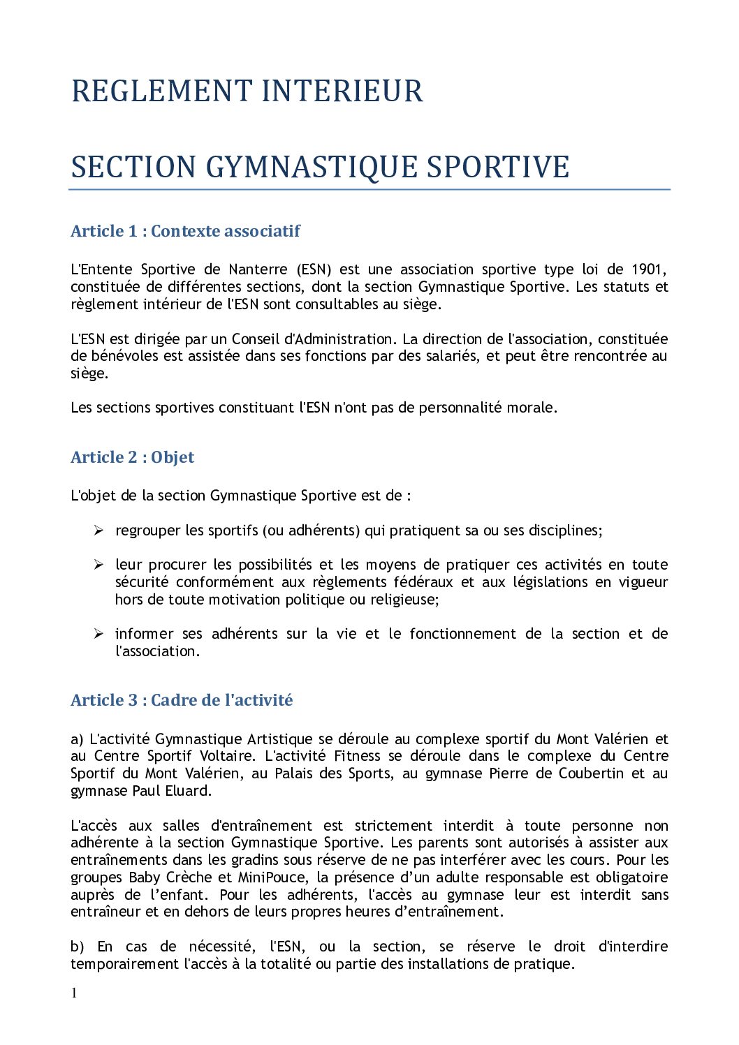 Nanterre Gym
