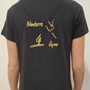 T-shirt Nanterre Gym noir et jaune