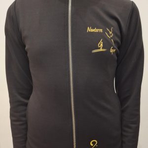 Veste de compétition noire et or